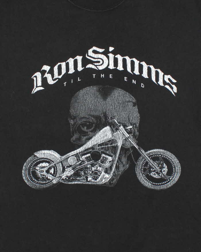 Vintage Ron Simmons Till the End Graphic T-Shirt - M