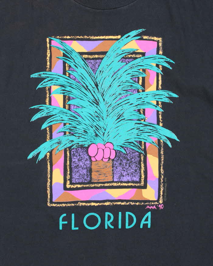 Vintage 90's Florida Single Stitch Souvenir Graphic T-Shirt - XL