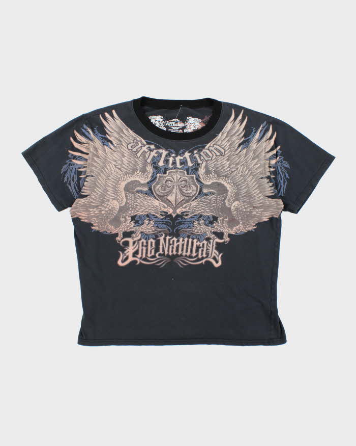 Vintage Y2K Affliction Gothic Graphic T-Shirt - XXL