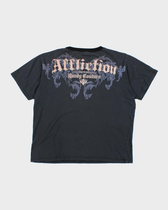 Vintage Y2K Affliction Gothic Graphic T-Shirt - XXL