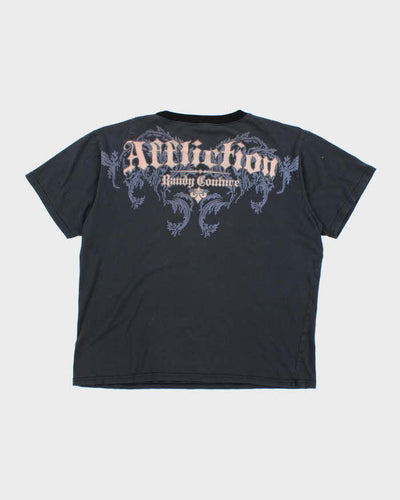 Vintage Y2K Affliction Gothic Graphic T-Shirt - XXL