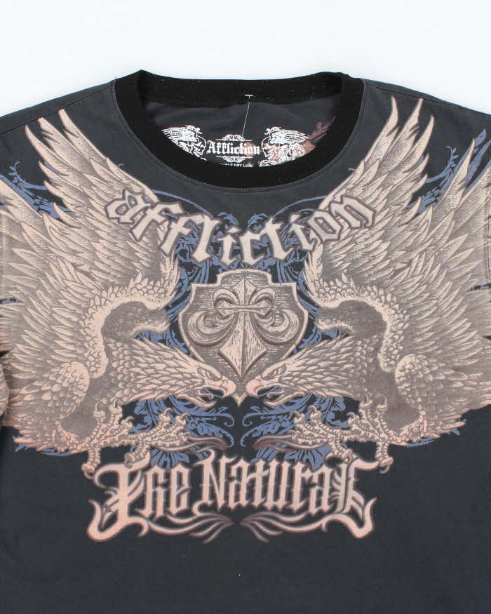 Vintage Y2K Affliction Gothic Graphic T-Shirt - XXL