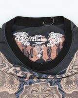 Vintage Y2K Affliction Gothic Graphic T-Shirt - XXL