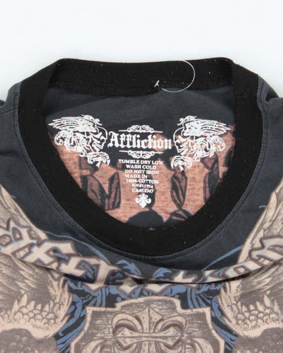 Vintage Y2K Affliction Gothic Graphic T-Shirt - XXL