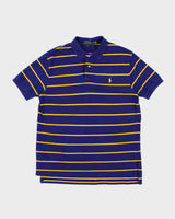 Vintage 2000's Ralph Lauren Striped Polo Shirt - L