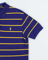 Vintage 2000's Ralph Lauren Striped Polo Shirt - L