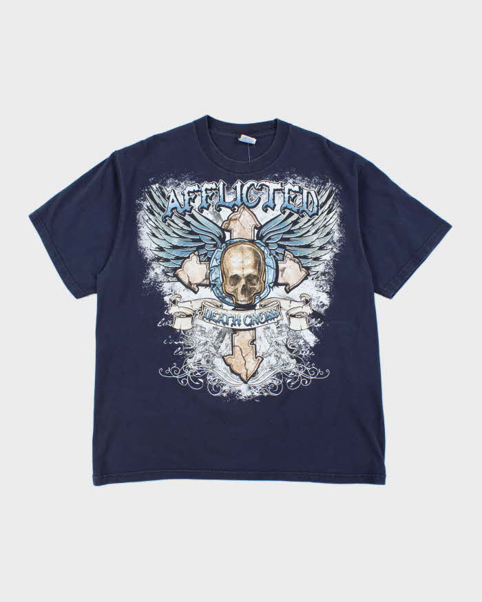 Vintage Y2K Affliction Gothic Graphic T-Shirt - XL