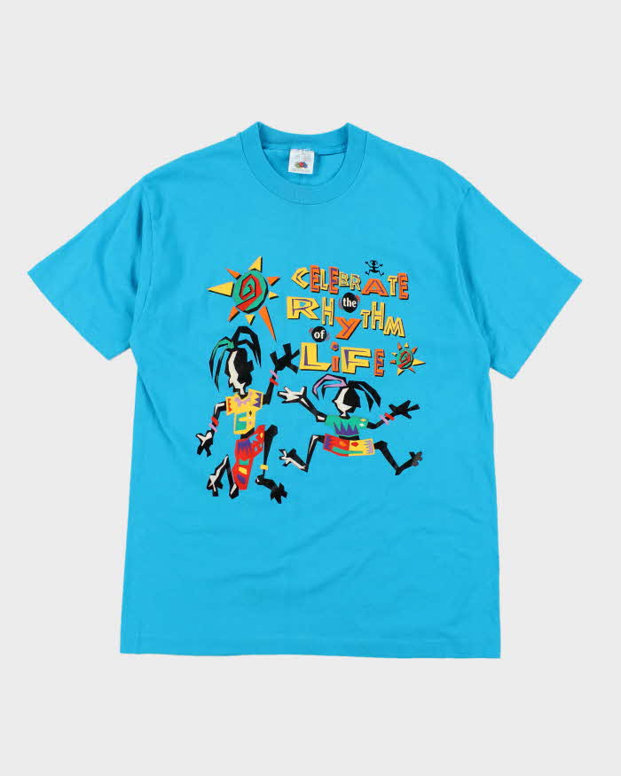 Vintage 90's Rhythm of Life Single Stitch Graphic T-Shirt - L