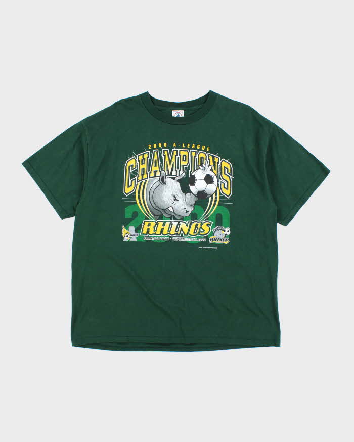 Vintage 2000's A League Soccer Champion Graphic T-Shirt - XL