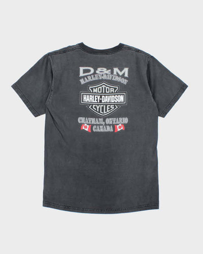 Vintage 2000's Harley Davidson Ontario Faded Graphic T-Shirt - L