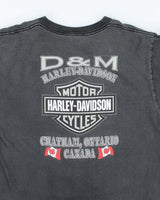 Vintage 2000's Harley Davidson Ontario Faded Graphic T-Shirt - L