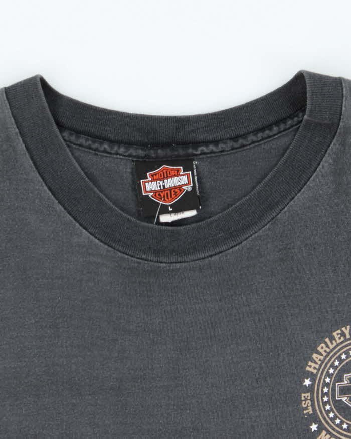 Vintage 2000's Harley Davidson Ontario Faded Graphic T-Shirt - L