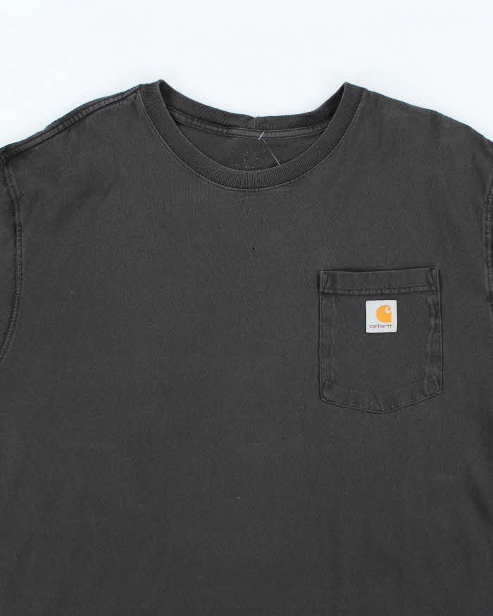 Vintage Y2K Carhartt Oversized Faded Pocket T-Shirt - XL