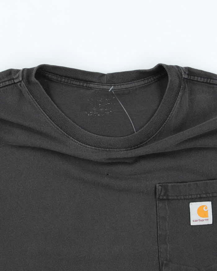 Vintage Y2K Carhartt Oversized Faded Pocket T-Shirt - XL