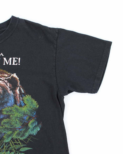 Vintage Y2K Alaska Just Bite Me Grizzly Bear Graphic T-Shirt - L
