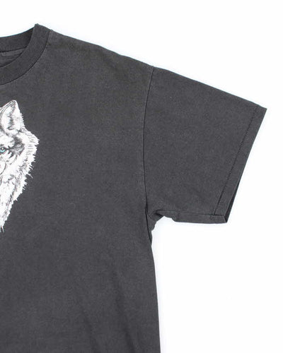 Vintage 90's Single Stitch Wolf Graphic T-Shirt - L