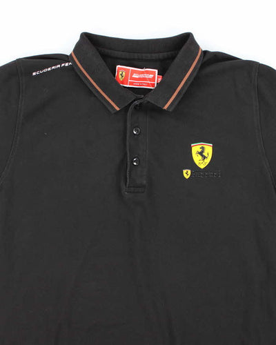 Vintage Y2K Ferrari Small Logo Oversized Polo Shirt - XXL