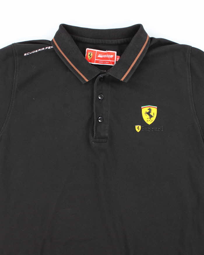 Vintage Y2K Ferrari Small Logo Oversized Polo Shirt - XXL