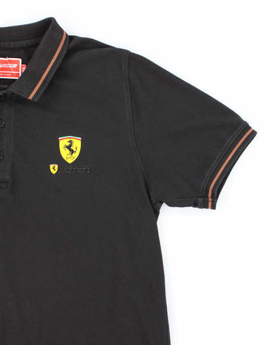 Vintage Y2K Ferrari Small Logo Oversized Polo Shirt - XXL