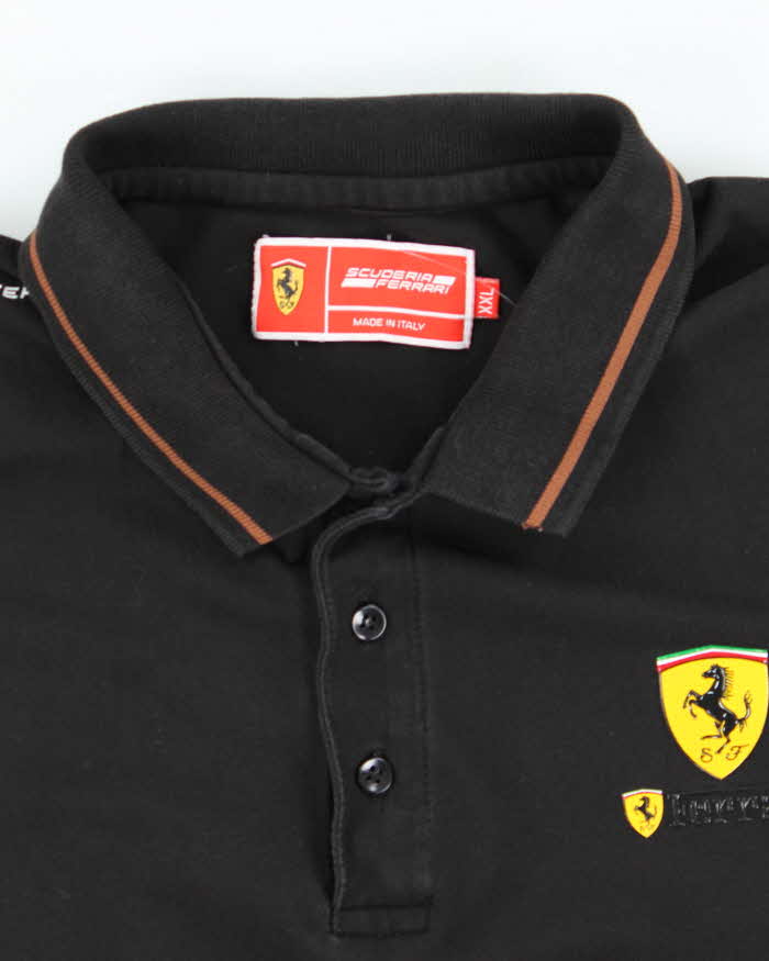 Vintage Y2K Ferrari Small Logo Oversized Polo Shirt - XXL