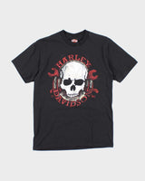 Vintage Harley Davidson Skull Biker Graphic T-Shirt - L