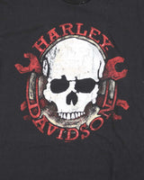 Vintage Harley Davidson Skull Biker Graphic T-Shirt - L