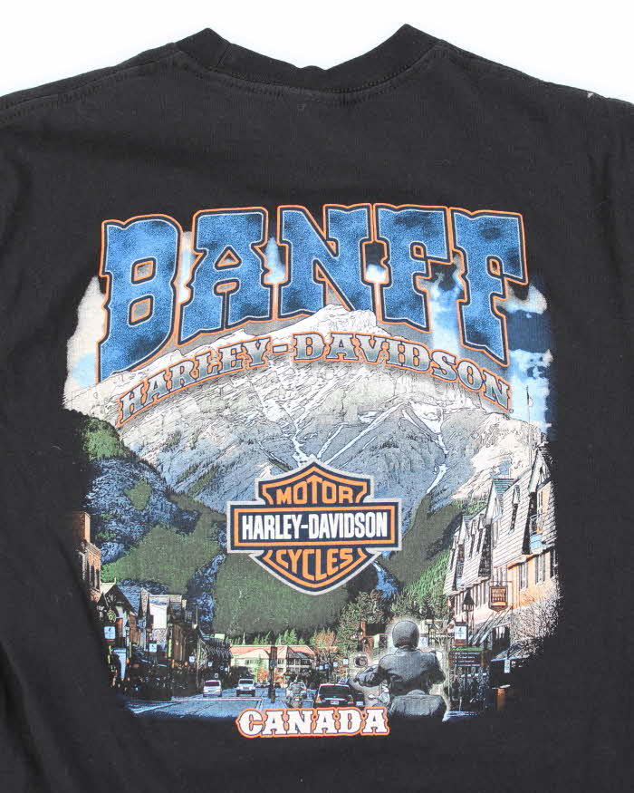 Vintage Harley Davidson Skull Biker Graphic T-Shirt - L