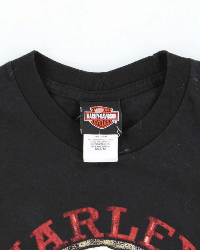 Vintage Harley Davidson Skull Biker Graphic T-Shirt - L