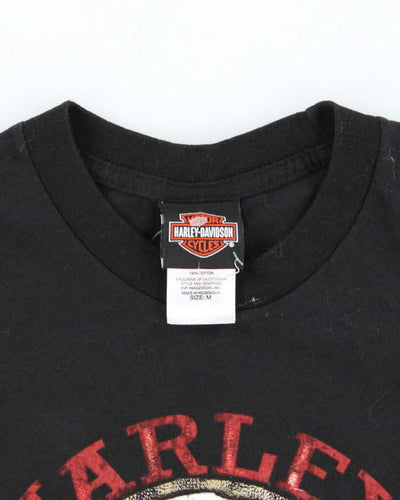 Vintage Harley Davidson Skull Biker Graphic T-Shirt - L