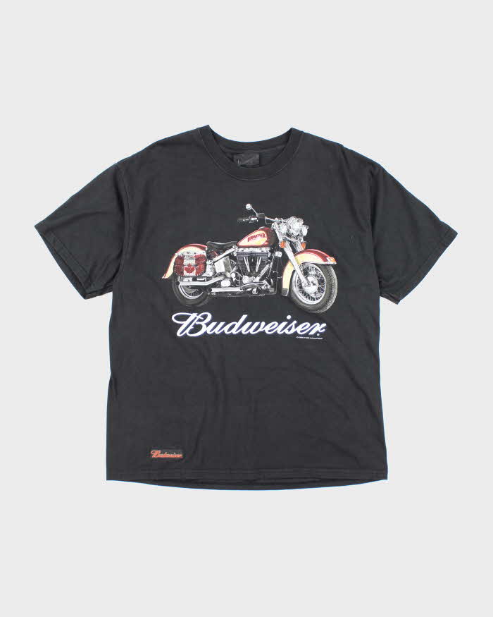 Vintage 2000's Budweiser Motorbike Graphic T-Shirt - L