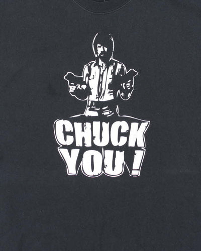 Vintage 2000's Chuck You Chuck Norris Graphic T-Shirt - L