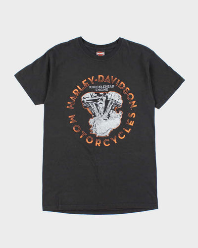 Vintage Y2K Harley Davidson Knucklehead Engine T-Shirt - M