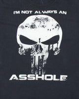 Vintage Y2K Skull Slogan Graphic T-Shirt - XL