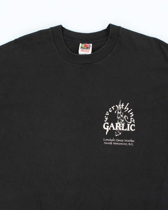 Vintage 90's Everything Garlic Single Stitch T-Shirt - XL