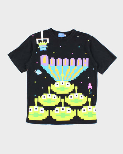 Vintage Y2K Tokyo Disney Toy Story Aliens 8-Bit Graphic T-Shirt - M