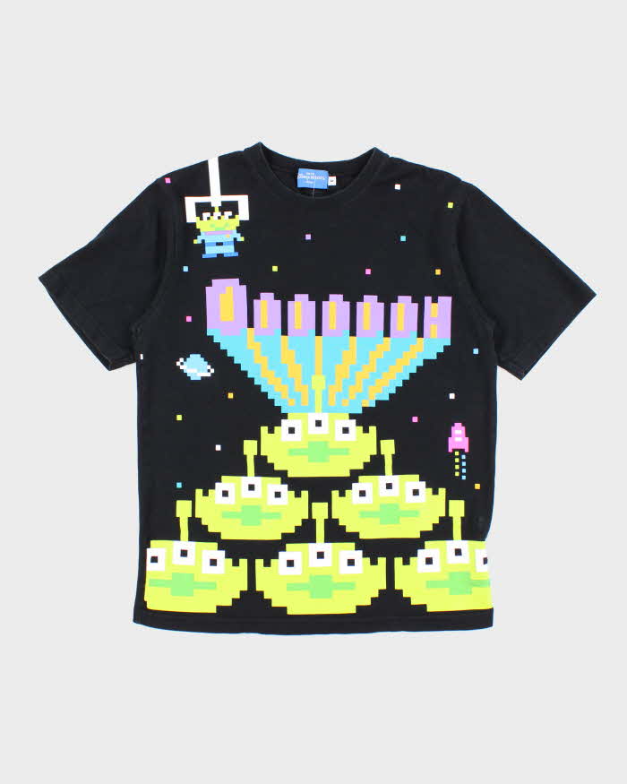 Vintage Y2K Tokyo Disney Toy Story Aliens 8-Bit Graphic T-Shirt - M