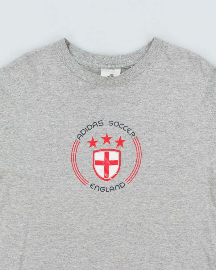 Vintage 2000's Adidas Soccer England Graphic T-Shirt - M
