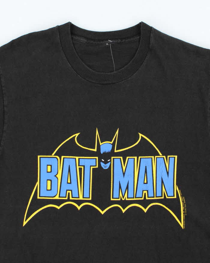 Vintage 80's Batman Centre Graphic Single Stitch T-Shirt - L