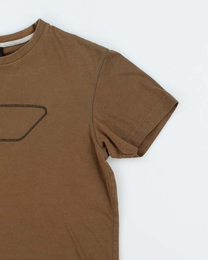 Vintage Y2K Diesel Embroidered Logo T-Shirt - M