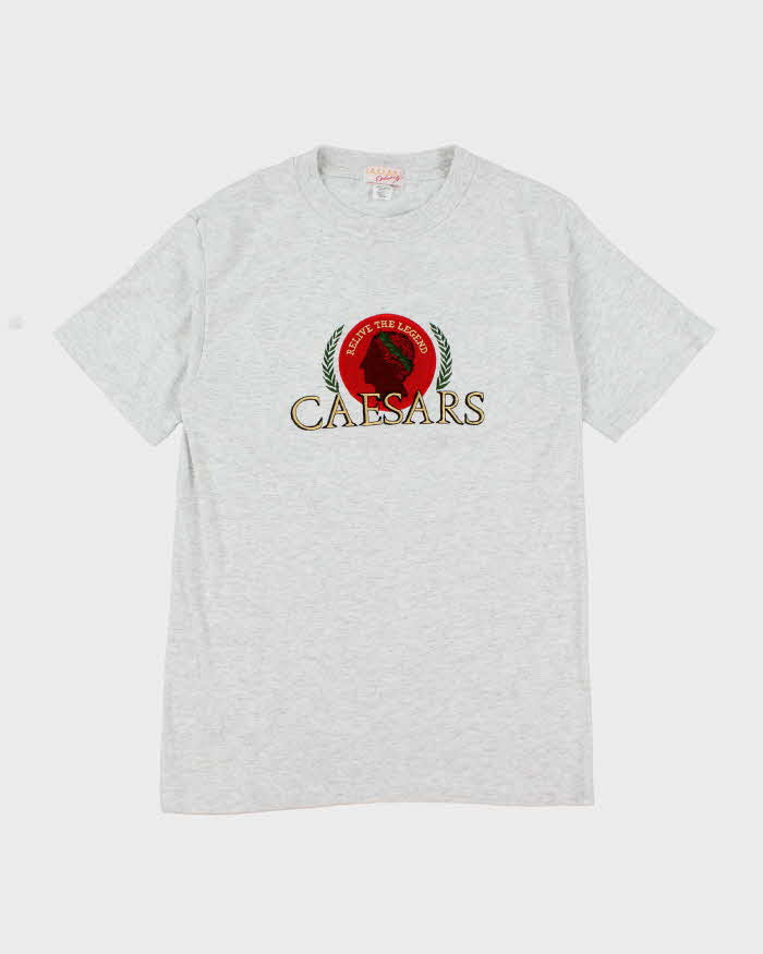 Vintage 90's Caesars Embroidered Single Stitch T-Shirt - M