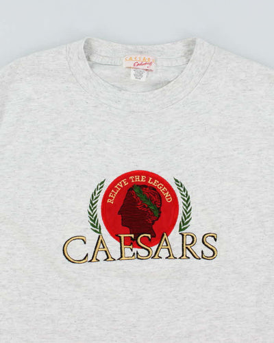 Vintage 90's Caesars Embroidered Single Stitch T-Shirt - M