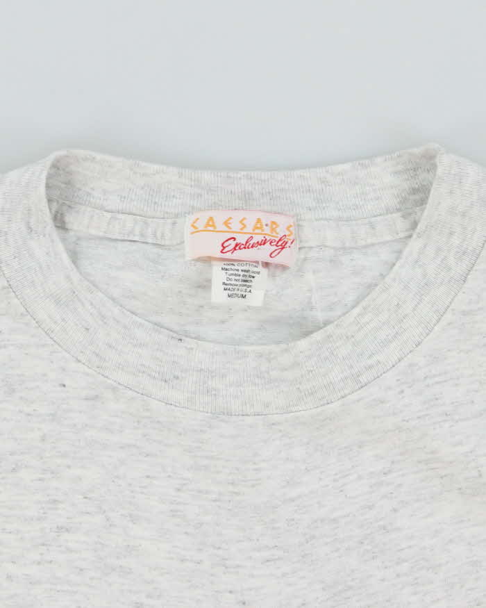 Vintage 90's Caesars Embroidered Single Stitch T-Shirt - M