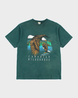 Vintage 90's Canadian Wilderness Eagle Graphic T-Shirt - M