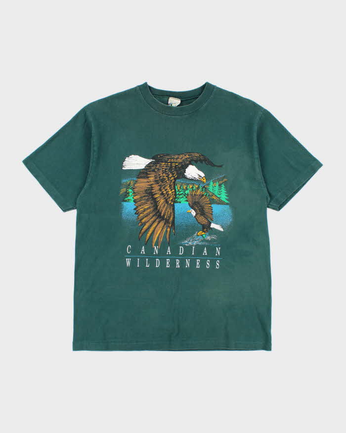 Vintage 90's Canadian Wilderness Eagle Graphic T-Shirt - M