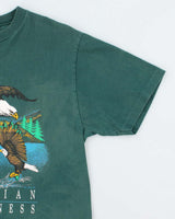 Vintage 90's Canadian Wilderness Eagle Graphic T-Shirt - M