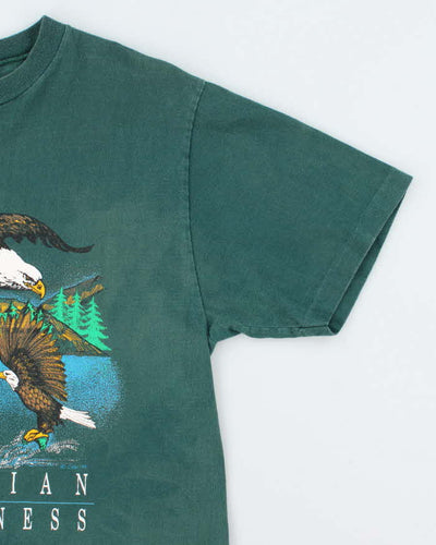 Vintage 90's Canadian Wilderness Eagle Graphic T-Shirt - M