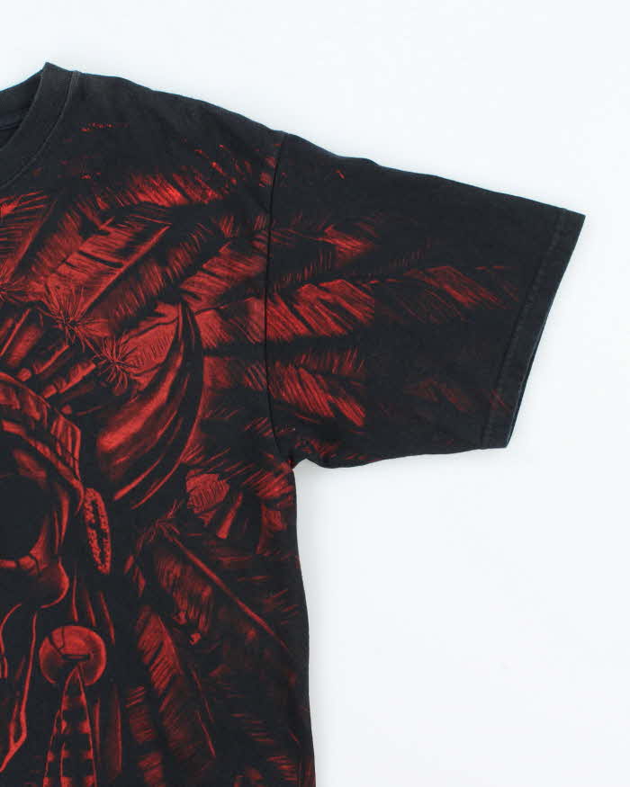 Vintage Y2K Mexican Skull All Over Print T-Shirt - L