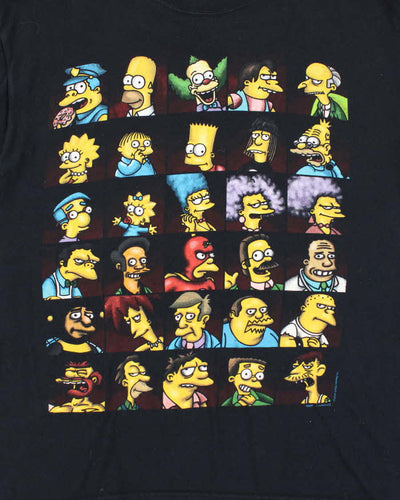 Vintage Y2K The Simpsons Profile Pictures Graphic T-Shirt - L