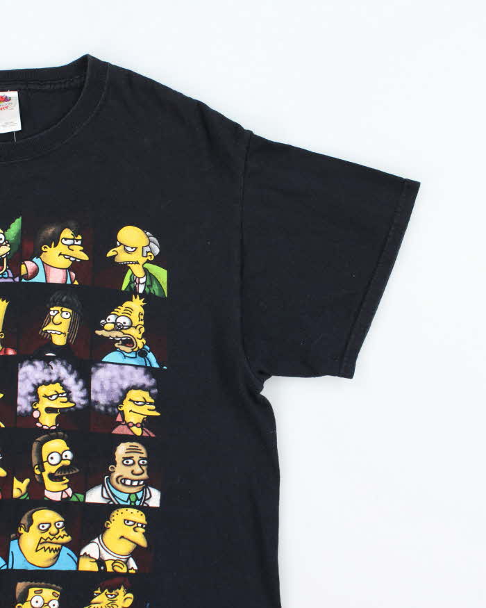 Vintage Y2K The Simpsons Profile Pictures Graphic T-Shirt - L