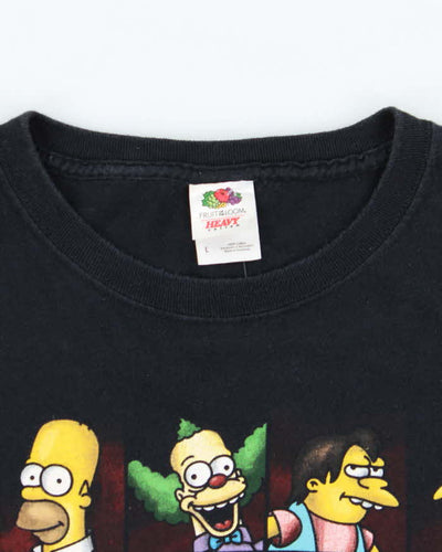 Vintage Y2K The Simpsons Profile Pictures Graphic T-Shirt - L
